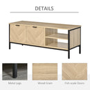 Oklahoma Patterned Wooden TV Stand With Storage