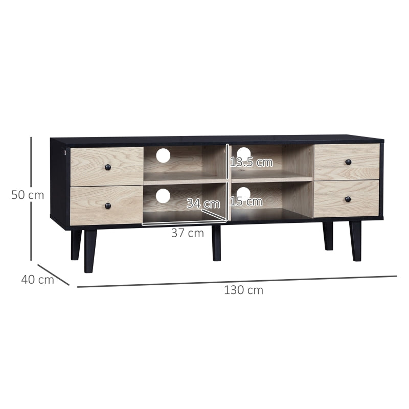 Black Frame TV Stand (Up to 60" TV's)