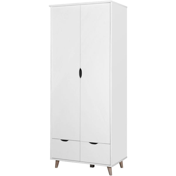 Pulford 2 Door Wardrobe with 2 Drawers - Cupboards & Wardrobes