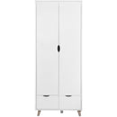 Pulford 2 Door Wardrobe with 2 Drawers - Cupboards & Wardrobes