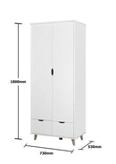 Pulford 3 Piece Bedroom Set 2+2 Drawer - Bedroom Sets