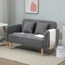 Grey Fabric 2 Seater Sofa