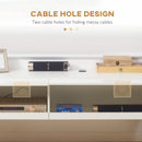 Wall Mounted White TV Unit With LED Lights