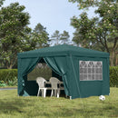 Small Green Pop Up Gazebo (3m x 3m)