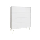 White 4 Drawer Chest