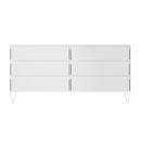 White 6 Drawer Chest
