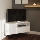 White Corner TV Cabinet
