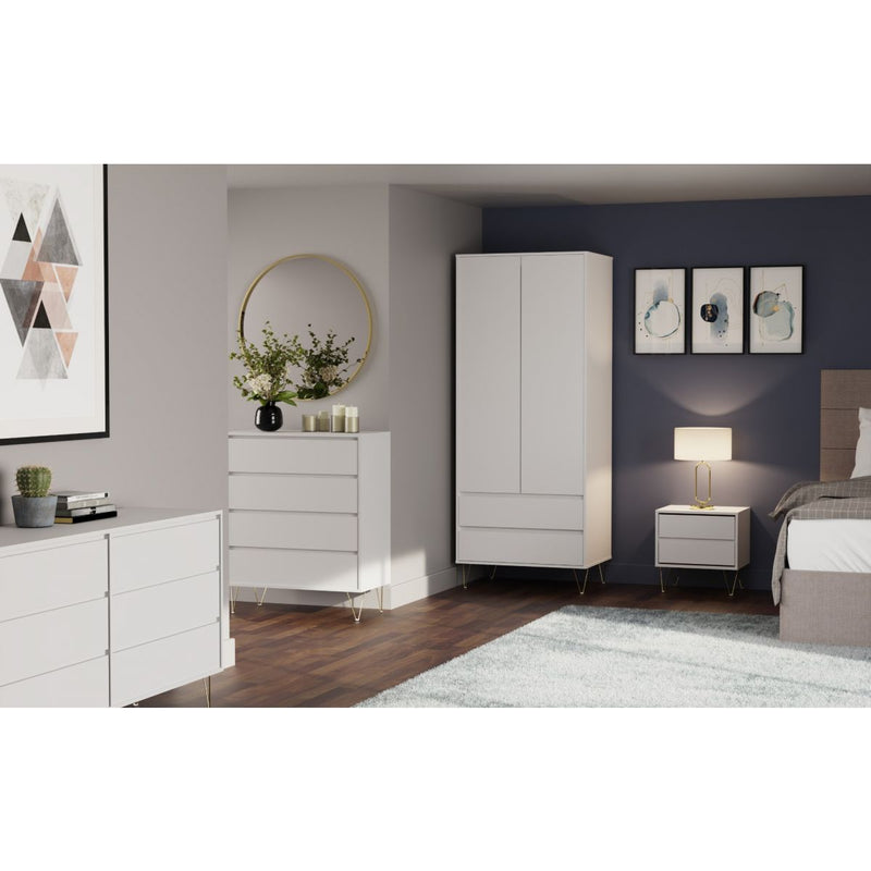 White 6 Drawer Chest