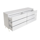 White 6 Drawer Chest