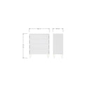 White 4 Drawer Chest