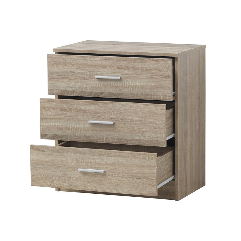 3 Drawer Sonoma Oak Chest