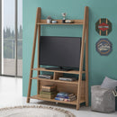 Brown Wooden Ladder TV Unit