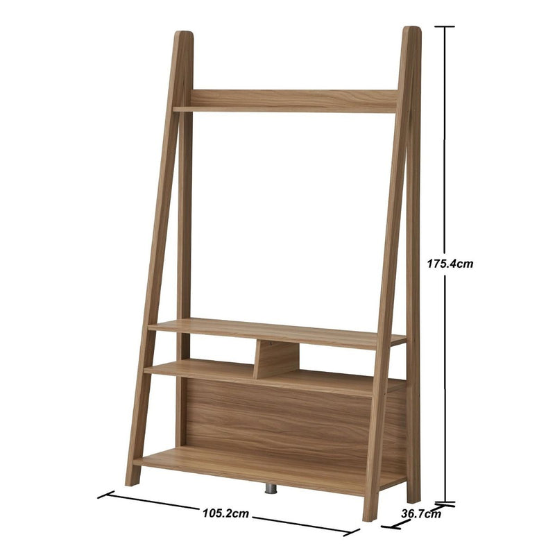 Brown Wooden Ladder TV Unit