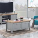 4 Door Merlin Grey Coffee Table