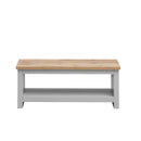 Light Grey & Oak Coffee Table