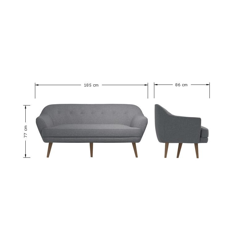 Light Grey 3 Seater Sofa