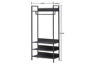 Zahra 3 Piece Bedroom Furniture Set Open Wardrobes - Bedroom Sets