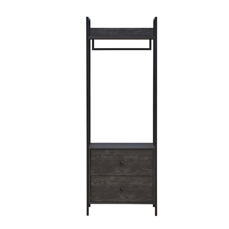 Zahra 3 Piece Bedroom Furniture Set Open Wardrobes - Bedroom Sets