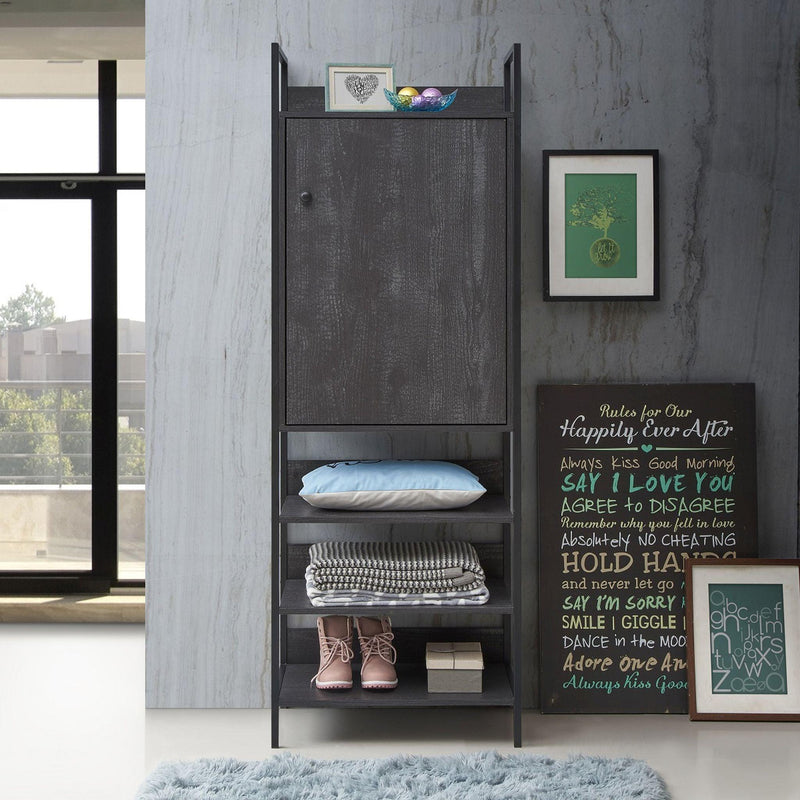 Zahra 3 Piece Bedroom Furniture Set Open Wardrobes - Bedroom Sets