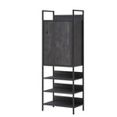 Zahra 3 Piece Bedroom Furniture Set Open Wardrobes - Bedroom Sets