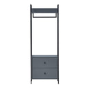 Zahra 4 Piece Bedroom Furniture Set Open Wardrobes - Bedroom Sets
