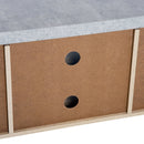 Marble-Effect TV Unit With Storage